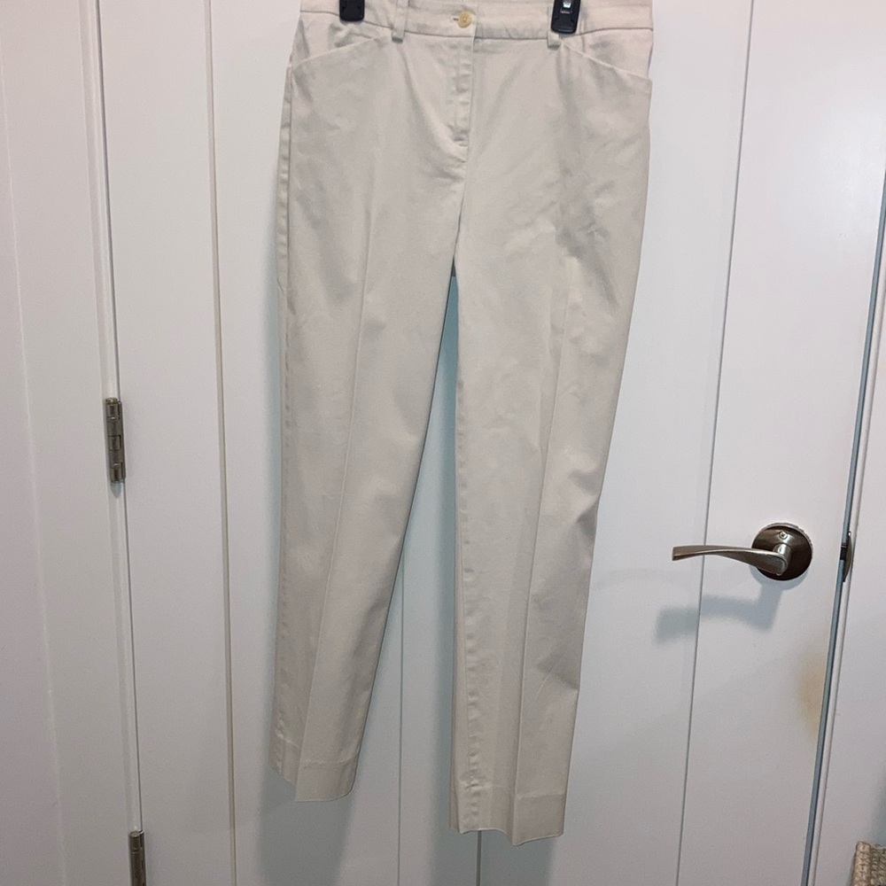Jones New York Cream Petite Slim Fit Slacks